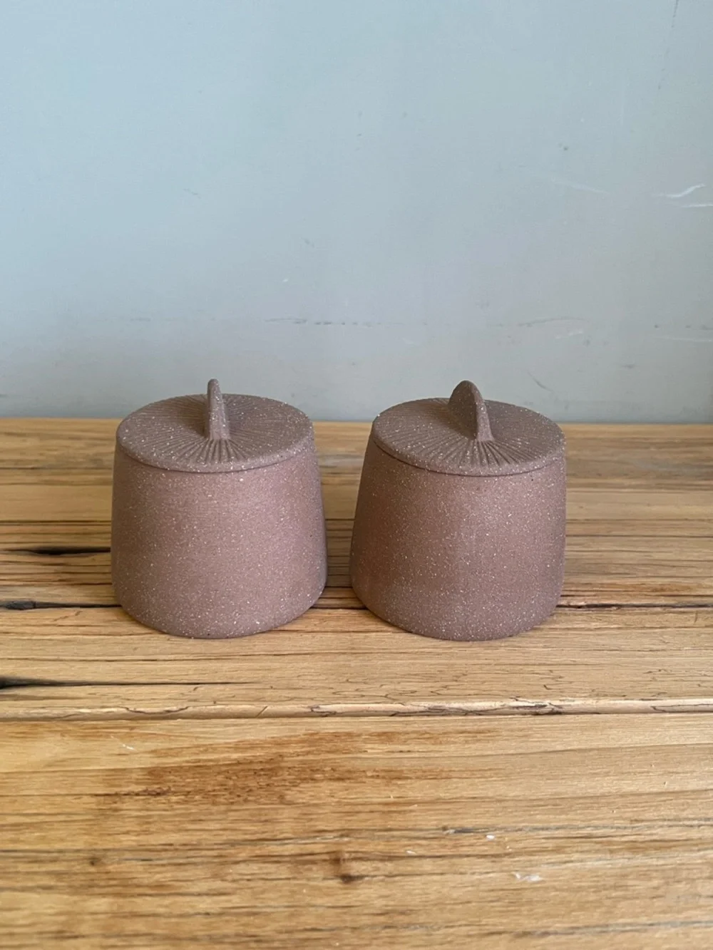 Magenta Citrine Spice Jars or Cream and sugar Jars (NIB)
